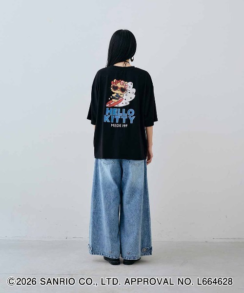 MEDE19F(メデジュウキュウ)の「MEDE19F HELLO KITTY トコナツを感じるプリントTシャツ(Tシャツ/カットソー・レディース・ホワイト・L/M)」の12枚目の写真
