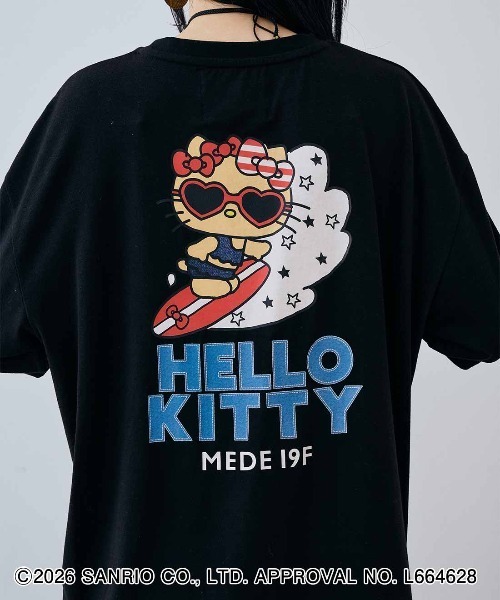 MEDE19F(メデジュウキュウ)の「MEDE19F HELLO KITTY トコナツを感じるプリントTシャツ(Tシャツ/カットソー・レディース・ホワイト・L/M)」の15枚目の写真