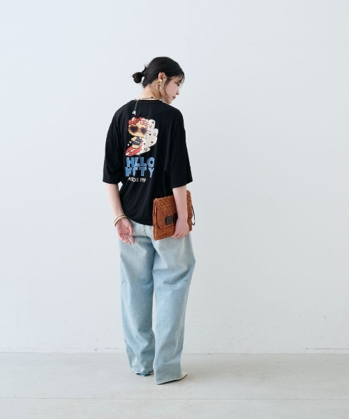 MEDE19F(メデジュウキュウ)の「MEDE19F HELLO KITTY トコナツを感じるプリントTシャツ(Tシャツ/カットソー・レディース・ホワイト・L/M)」の9枚目の写真