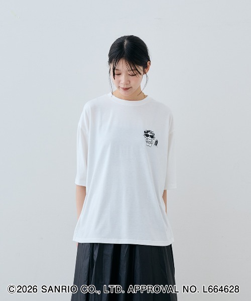 MEDE19F(メデジュウキュウ)の「MEDE19F HELLO KITTY トコナツを感じるプリントTシャツ(Tシャツ/カットソー・レディース・ホワイト・L/M)」の4枚目の写真