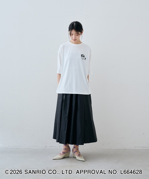 MEDE19F(メデジュウキュウ)の「MEDE19F HELLO KITTY トコナツを感じるプリントTシャツ(Tシャツ/カットソー・レディース・ホワイト・L/M)」の5枚目の写真