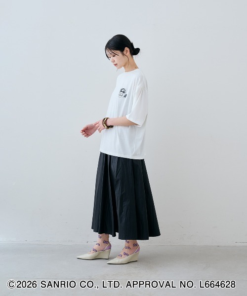MEDE19F(メデジュウキュウ)の「MEDE19F HELLO KITTY トコナツを感じるプリントTシャツ(Tシャツ/カットソー・レディース・ホワイト・L/M)」の6枚目の写真
