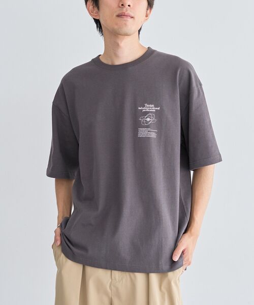 CRAFT STANDARD BOUTIQUE(クラフトスタンダードブティック)の「スペースアートグラフィックTシャツ(Tシャツ/カットソー・メンズ・チャコールグレー/ホワイト/ネイビー/ブラック・M/L)」の3枚目の写真