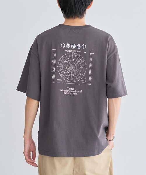 CRAFT STANDARD BOUTIQUE(クラフトスタンダードブティック)の「スペースアートグラフィックTシャツ(Tシャツ/カットソー・メンズ・チャコールグレー/ホワイト/ネイビー/ブラック・M/L)」の5枚目の写真