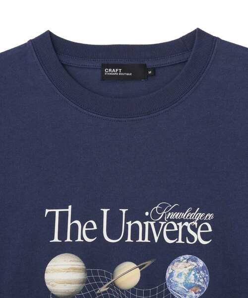 CRAFT STANDARD BOUTIQUE(クラフトスタンダードブティック)の「スペースアートグラフィックTシャツ(Tシャツ/カットソー・メンズ・チャコールグレー/ホワイト/ネイビー/ブラック・M/L)」の11枚目の写真