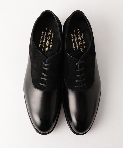 UNITED ARROWS（ユナイテッドアローズ）の「UA コンビ プレーントゥ シューズ Π◆（ドレスシューズ・メンズ・ブラック・7h/7/8/8h）」の2枚目の写真