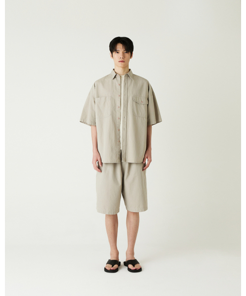 THEENDQUESTION（ジエンドクエスチョン）の「Ripstop pigment shirt / BEIGE（シャツ/ブラウス・レディース・その他・FREE）」の3枚目の写真