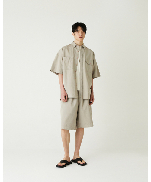THEENDQUESTION（ジエンドクエスチョン）の「Ripstop pigment shirt / BEIGE（シャツ/ブラウス・レディース・その他・FREE）」の8枚目の写真
