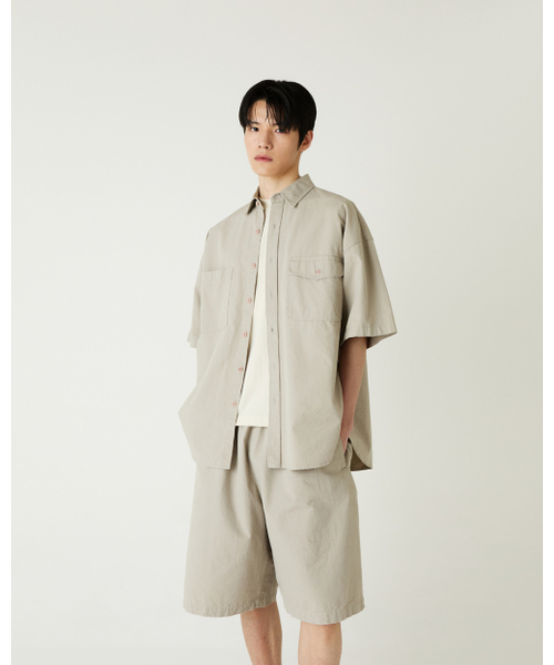 THEENDQUESTION（ジエンドクエスチョン）の「Ripstop pigment shirt / BEIGE（シャツ/ブラウス・レディース・その他・FREE）」の9枚目の写真