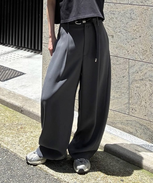 DRESSLAVE（ドレスレイブ）の「soft barrel slacks(ソフトトバレルスラックス)（スラックス・レディース・グレー/ブラウン・38/36）」の2枚目の写真
