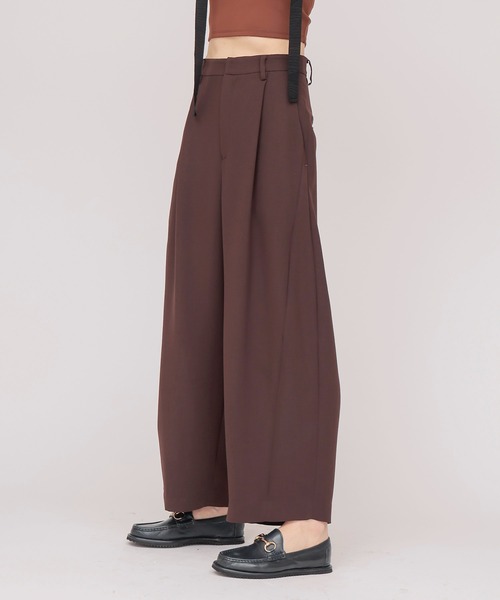DRESSLAVE（ドレスレイブ）の「soft barrel slacks(ソフトトバレルスラックス)（スラックス・レディース・グレー/ブラウン・38/36）」の3枚目の写真