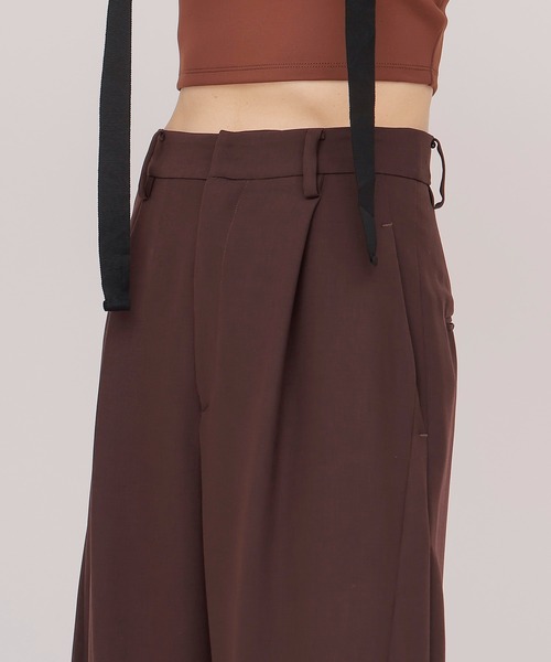 DRESSLAVE（ドレスレイブ）の「soft barrel slacks(ソフトトバレルスラックス)（スラックス・レディース・グレー/ブラウン・38/36）」の5枚目の写真