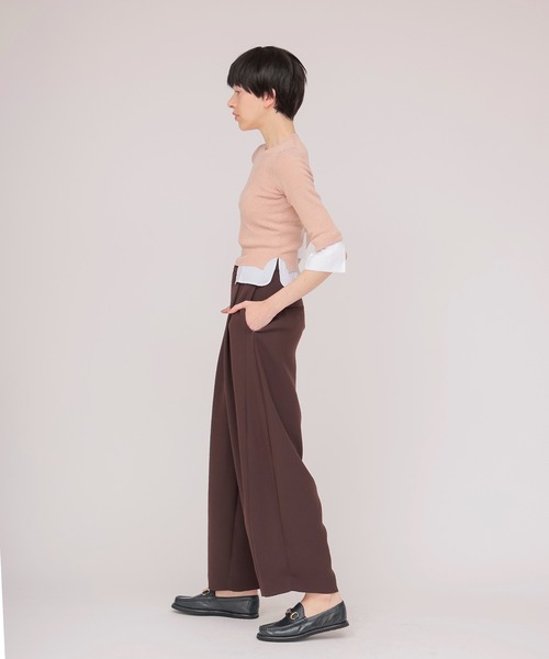 DRESSLAVE（ドレスレイブ）の「soft barrel slacks(ソフトトバレルスラックス)（スラックス・レディース・グレー/ブラウン・38/36）」の12枚目の写真