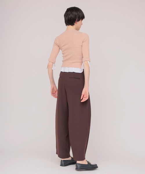 DRESSLAVE（ドレスレイブ）の「soft barrel slacks(ソフトトバレルスラックス)（スラックス・レディース・グレー/ブラウン・38/36）」の13枚目の写真
