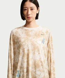 ナイキ スポーツウェア ウィメンズ オーバーサイズド ロングスリーブ Tシャツ / Nike Sportswear Women's Oversized Long-Sleeve T-Shirt IW1215-242 British Khaki
