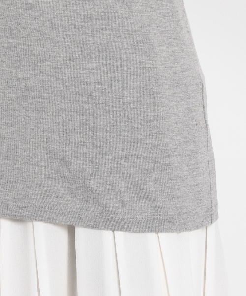 HusHusH(ハッシュアッシュ)の「ビジュー付きタンクトップ(タンクトップ・レディース・ホワイト/グレー/ブルー/ブルー系1・01/03/02)」の9枚目の写真