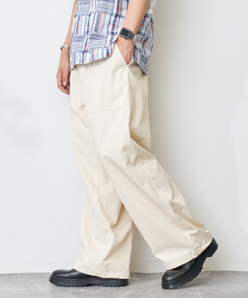 B.C STOCK(ベーセーストック)の「TCチノベイカーパンツ(その他パンツ・メンズ・カーキ/アイボリー・MEDIUM/LARGE)」の21枚目の写真
