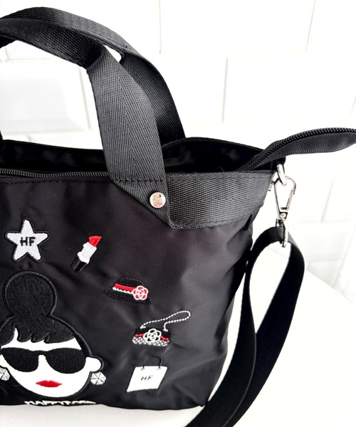 HAPPY FACE(ハッピーフェイス)の「エマ新刺繍2WAYショルダーBK(ショルダーバッグ・レディース・ブラック・ONE SIZE)」の11枚目の写真