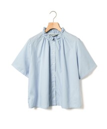 MidiUmi | MidiUmi シャンブレーフリルシャツ(シャツ/ブラウス)