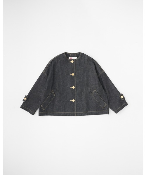 Traditional Weatherwear(トラディショナルウェザーウェア)の「MALTON N/C SHORT DENIM(デニムジャケット・レディース・ブラック・34/32)」の1枚目の写真