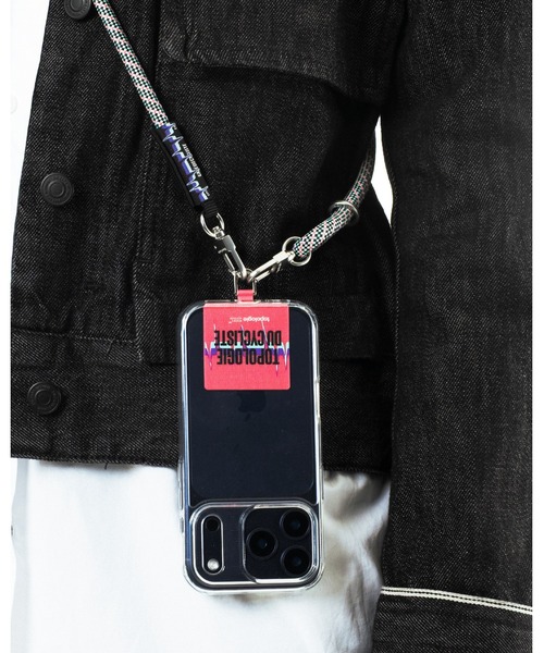 Topologie(トポロジー)の「Topologie x Cafe du Cycliste Phone Strap Adapter(スマホグッズ・レディース・ピンク/ブラック・ONE SIZE)」の8枚目の写真