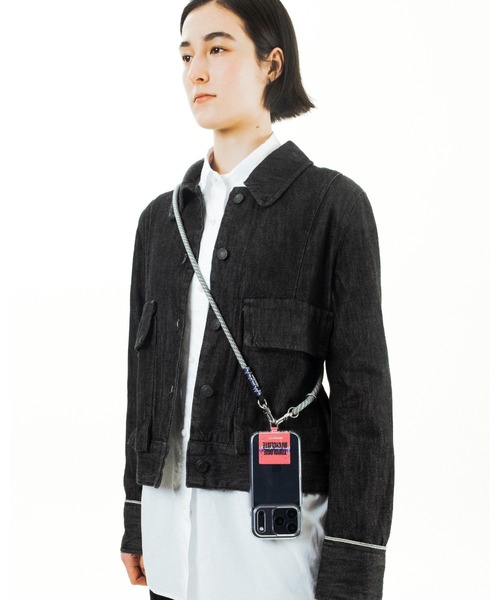 Topologie(トポロジー)の「Topologie x Cafe du Cycliste Phone Strap Adapter(スマホグッズ・レディース・ピンク/ブラック・ONE SIZE)」の9枚目の写真