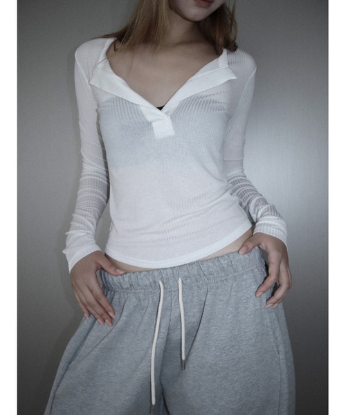CladdA（クラタ）の「basic open t（Tシャツ/カットソー・レディース・アイボリー・FREE）」の6枚目の写真