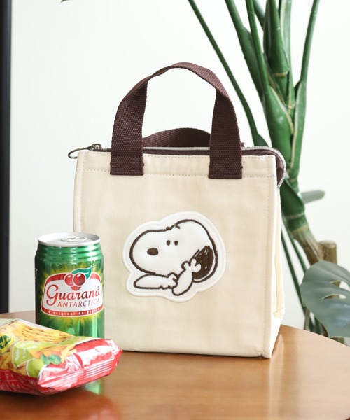 SNOOPY(スヌーピー)の「SNOOPY スヌーピー ランチトートM 保冷(トートバッグ・レディース・ライトベージュ・FREE)」の1枚目の写真