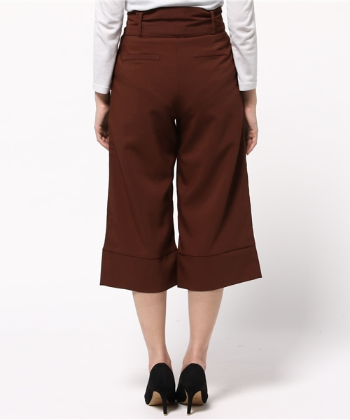 OUTLET（アウトレット）の「【WHO'S WHO gallery】SVペルテッドワイドパンツ（その他パンツ・レディース・ベージュ/ブラウン/グレー・FREE）」の6枚目の写真