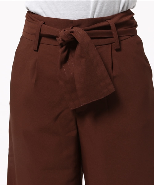 OUTLET（アウトレット）の「【WHO'S WHO gallery】SVペルテッドワイドパンツ（その他パンツ・レディース・ベージュ/ブラウン/グレー・FREE）」の7枚目の写真