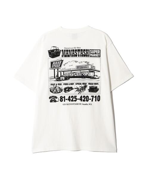 MANASTASH(マナスタッシュ)の「MANASTASH/マナスタッシュ/SUPERMARKET HEMP TEE(Tシャツ/カットソー・メンズ・ブラック/ホワイト/グリーン系その他3・L/M/XL/S)」の4枚目の写真