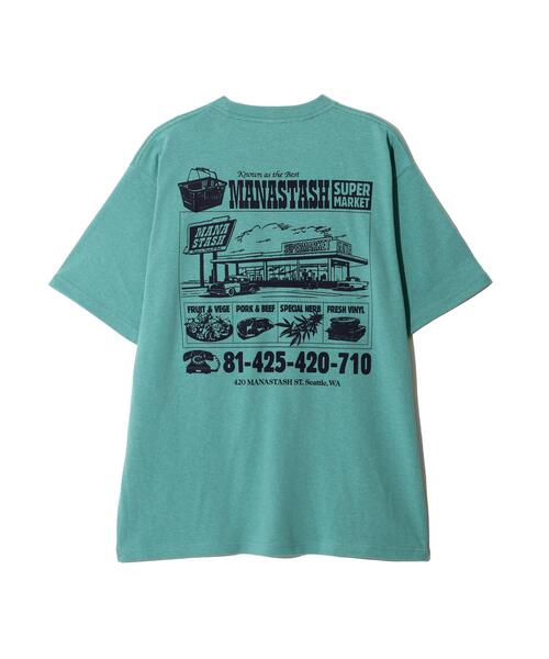 MANASTASH(マナスタッシュ)の「MANASTASH/マナスタッシュ/SUPERMARKET HEMP TEE(Tシャツ/カットソー・メンズ・ブラック/ホワイト/グリーン系その他3・L/M/XL/S)」の5枚目の写真