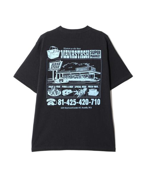 MANASTASH(マナスタッシュ)の「MANASTASH/マナスタッシュ/SUPERMARKET HEMP TEE(Tシャツ/カットソー・メンズ・ブラック/ホワイト/グリーン系その他3・L/M/XL/S)」の2枚目の写真