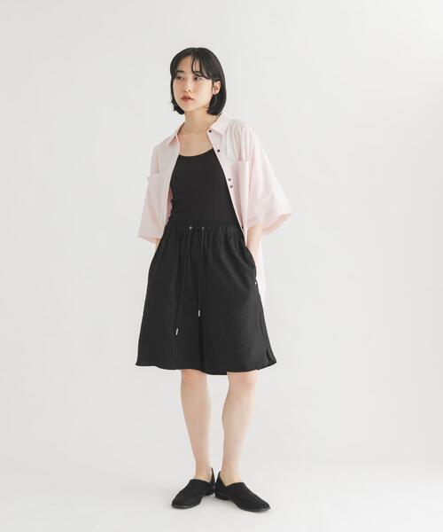 KBF(ケイビーエフ)の「ウエストコードショートパンツ(その他パンツ・レディース・ベージュ/ブラック・ONE)」の10枚目の写真