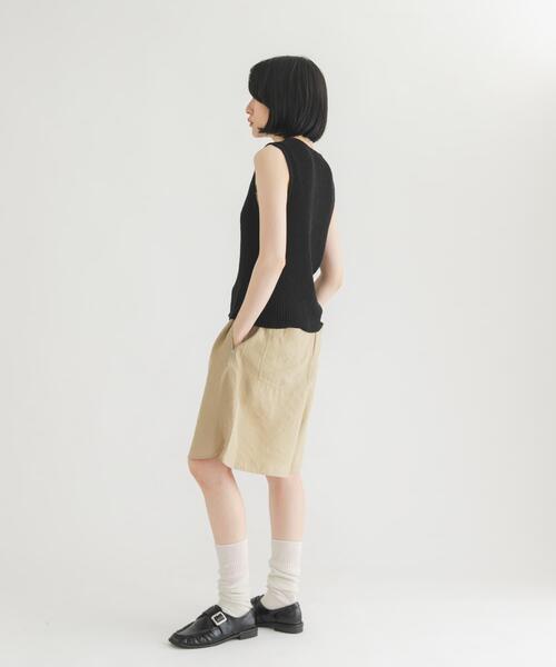 KBF(ケイビーエフ)の「ウエストコードショートパンツ(その他パンツ・レディース・ベージュ/ブラック・ONE)」の21枚目の写真