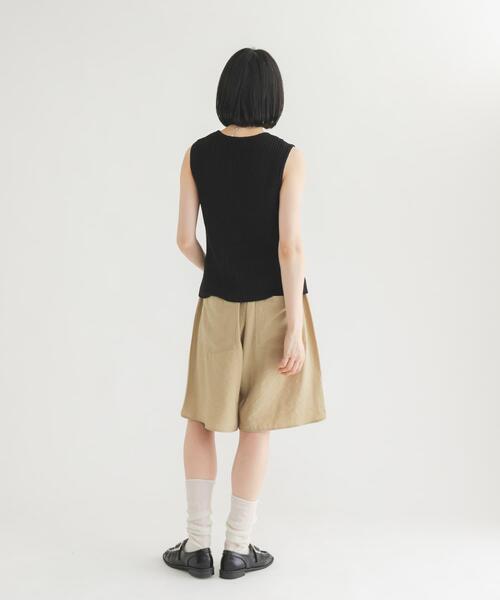 KBF(ケイビーエフ)の「ウエストコードショートパンツ(その他パンツ・レディース・ベージュ/ブラック・ONE)」の22枚目の写真