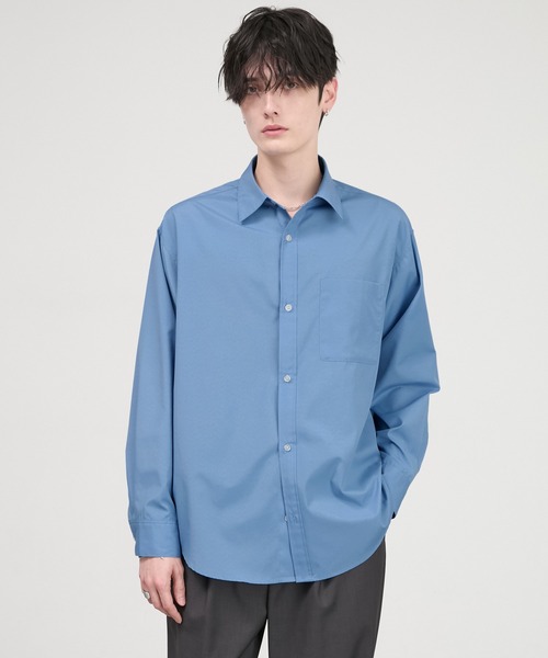 CIYOT(シヨウト)の「【CIYOT】コンフォートブロードクロス ルーズベーシック レギュラーカラーシャツ<イージーケア>(シャツ/ブラウス・メンズ・ブルー系/サックスブルー/ライトグレー/アイボリー系/チャコール/オフホワイト・S/M/L)」の20枚目の写真
