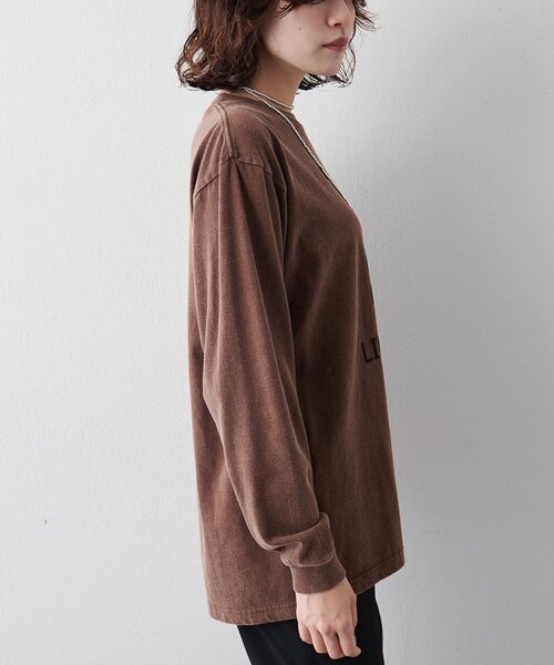 Whim Gazette（ウィムガゼット）の「1985ロンTEE（Tシャツ/カットソー・レディース・ブラウン/オフホワイト・FREE）」の18枚目の写真