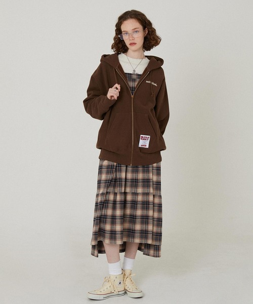 MILKFED.(ミルクフェド)の「MILKFED×CHAMPION SWEAT ZIP HOODIE(パーカー・レディース・オートミール/ブラウン/ブラック/ライトブルー/ライトピンク・S/M)」の8枚目の写真