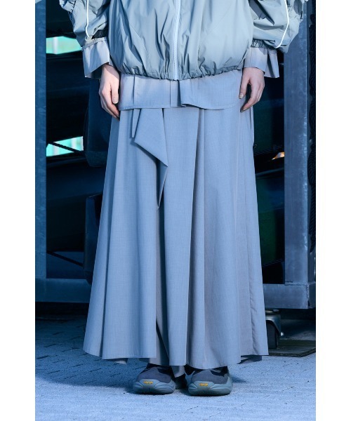 nagonstans(ナゴンスタンス)の「pouf skirt(スカート・レディース・ブラック/杢グレー・MEDIUM/SMALL)」の3枚目の写真