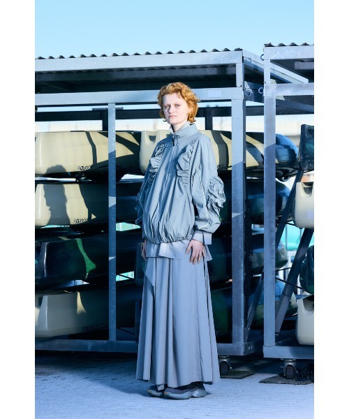 nagonstans(ナゴンスタンス)の「pouf skirt(スカート・レディース・ブラック/杢グレー・MEDIUM/SMALL)」の5枚目の写真