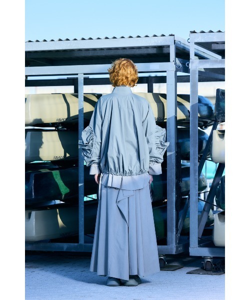 nagonstans(ナゴンスタンス)の「pouf skirt(スカート・レディース・ブラック/杢グレー・MEDIUM/SMALL)」の7枚目の写真