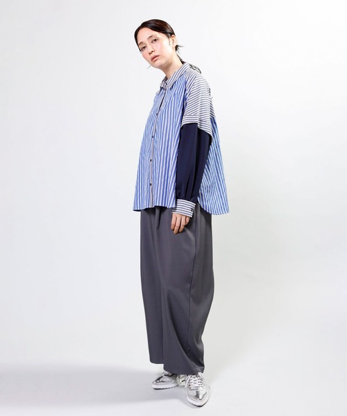 OSMOSIS(オズモーシス)の「バックラップパンツ(その他パンツ・レディース・グレー/ブラウン/ブラック・ONE SIZE)」の10枚目の写真