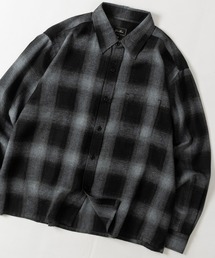 GLOVE HOUSE（グローブハウス）の「【a】TCオンブレ ネルチェック クロップド スクエアシャツ ショート丈/ユニセックス/メンズ/レディース（シャツ/ブラウス）」