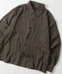 GLOVE HOUSE（グローブハウス）の「【a】TCオンブレ ネルチェック クロップド スクエアシャツ ショート丈/ユニセックス/メンズ/レディース（シャツ/ブラウス）」