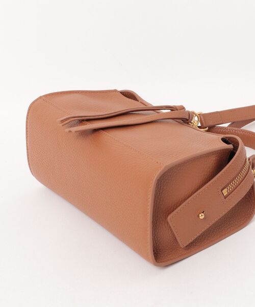 no:rae(ノラエ)の「【no:rae / ノラエ】CP250 2WAYハンドバッグ ショルダーストラップ付き(ハンドバッグ・レディース・ブラウン/ダークブラウン・ONE SIZE)」の4枚目の写真