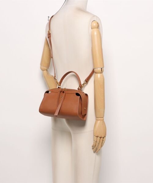 no:rae(ノラエ)の「【no:rae / ノラエ】CP250 2WAYハンドバッグ ショルダーストラップ付き(ハンドバッグ・レディース・ブラウン/ダークブラウン・ONE SIZE)」の6枚目の写真