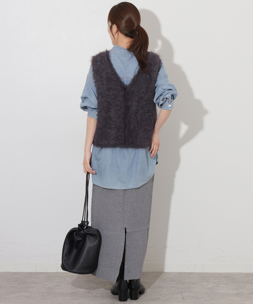 JOURNAL STANDARD relume(ジャーナルスタンダード レリューム)の「《追加2》ライトデニムオーバーサイズシャツ(シャツ/ブラウス・レディース・ブルー/サックスブルー・FREE)」の11枚目の写真