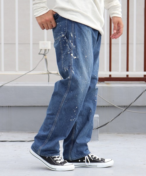 orSlow(オアスロウ)の「orSlow/オアスロウ MEN'S PAINTER PANTS PAINT デニムパンツ ペインターパンツ ワイド ロールアップ メンズ ワーク ミリタリー 2026年秋冬 秋服(デニムパンツ・メンズ・ライトインディゴブルー・2/4/3)」の17枚目の写真