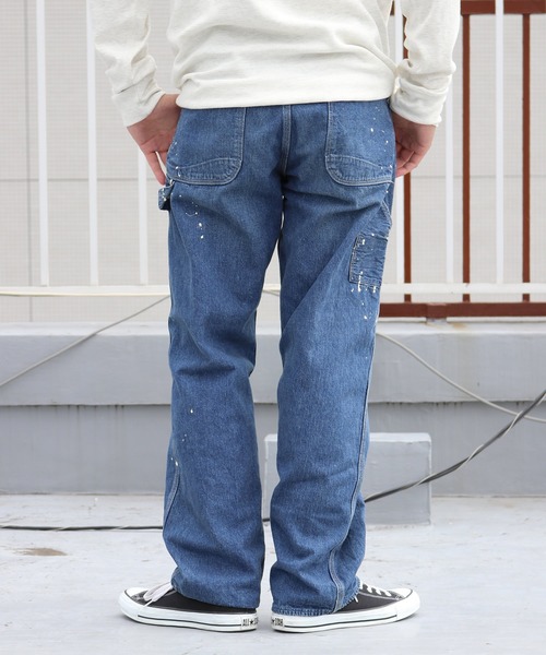 orSlow(オアスロウ)の「orSlow/オアスロウ MEN'S PAINTER PANTS PAINT デニムパンツ ペインターパンツ ワイド ロールアップ メンズ ワーク ミリタリー 2026年秋冬 秋服(デニムパンツ・メンズ・ライトインディゴブルー・2/4/3)」の15枚目の写真